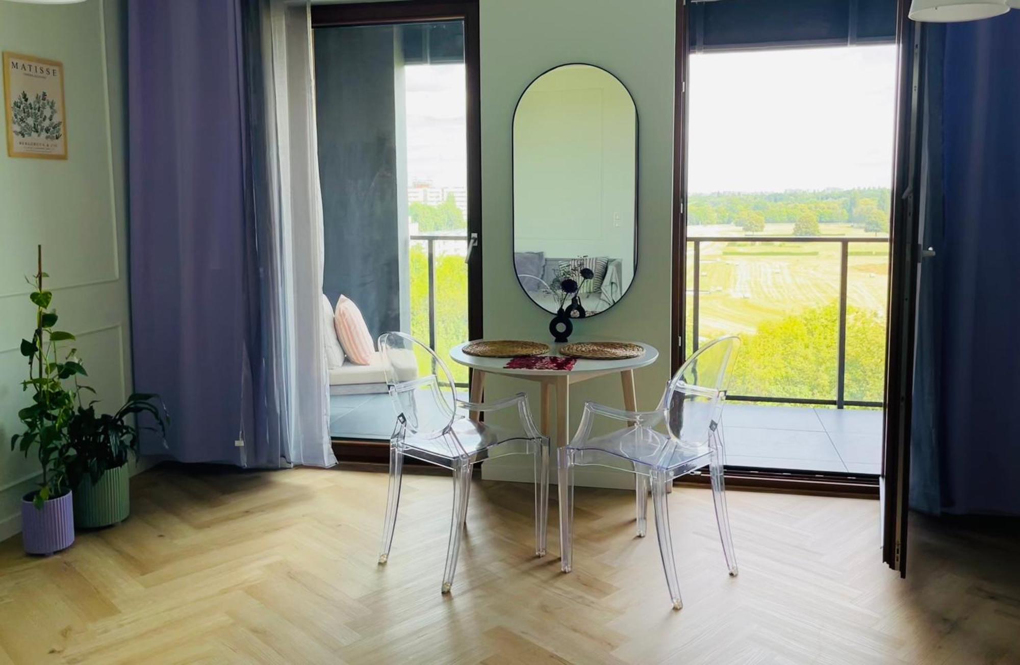 Warsaw Airport Wyscigi - City And Green View Apartment With Underground Garage Dış mekan fotoğraf